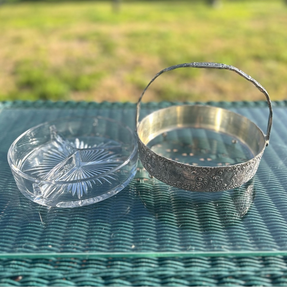 Antique Barbour Silver Co. Relish Dish #3206 - Picture 4 of 5